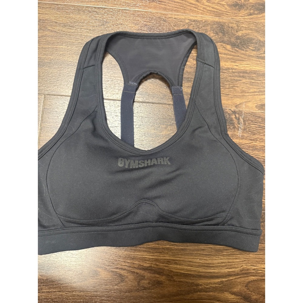 Gymshark High Support Adjustable Sports Bra - Black - Size S